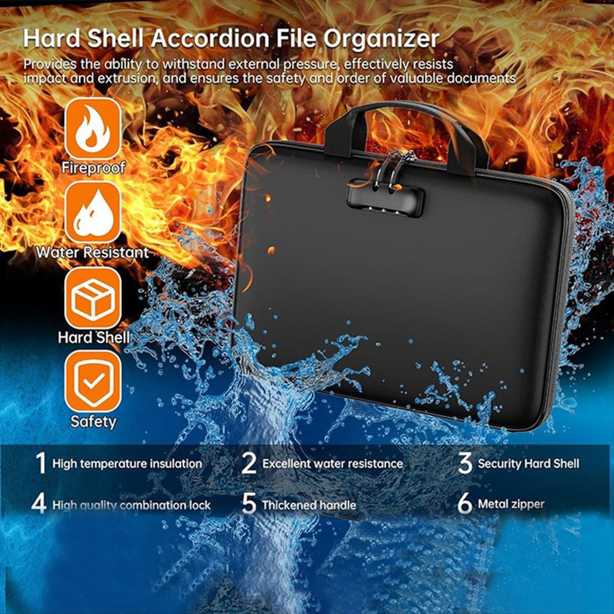 Kilitli ve Dosya Klasörlü Yang - Fire Safe Document incelemesi ve fiyatı